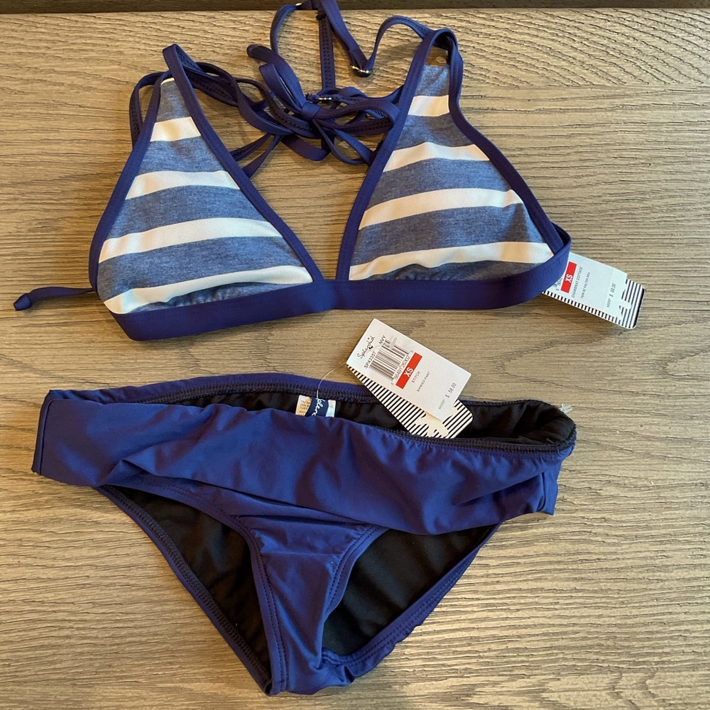 NWT Splendid bikini size XS blue Chambray Cottage never worn